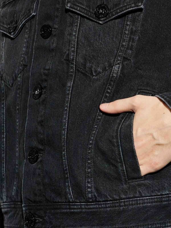 デニムジャケット - 黒 shop online: Balmain