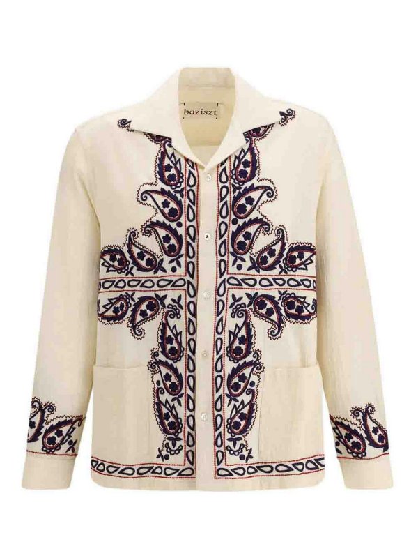 BAZISZT: Chemises - Chemise - Beige Clair