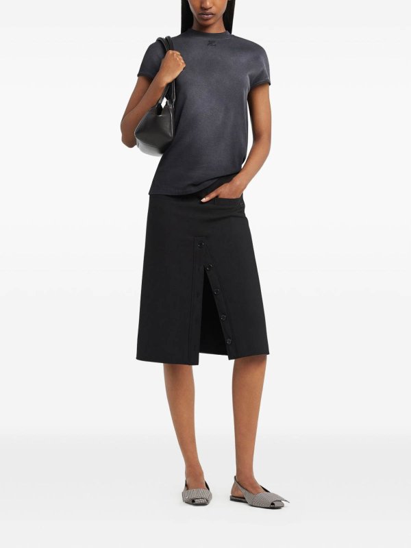 The Best Shops Courreges: Camisetas - Camiseta - Negro