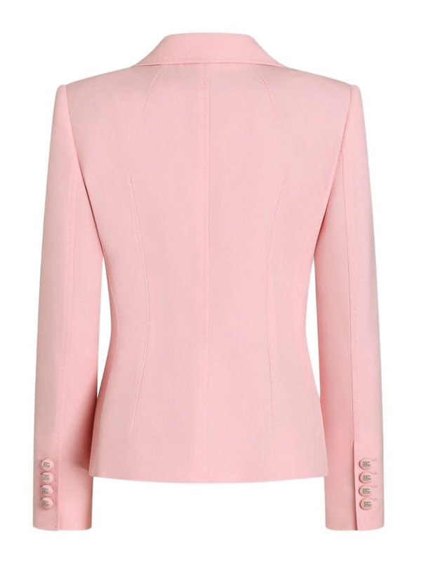 DOLCE & GABBANA: blazers online - Printed twill single-breasted jacket