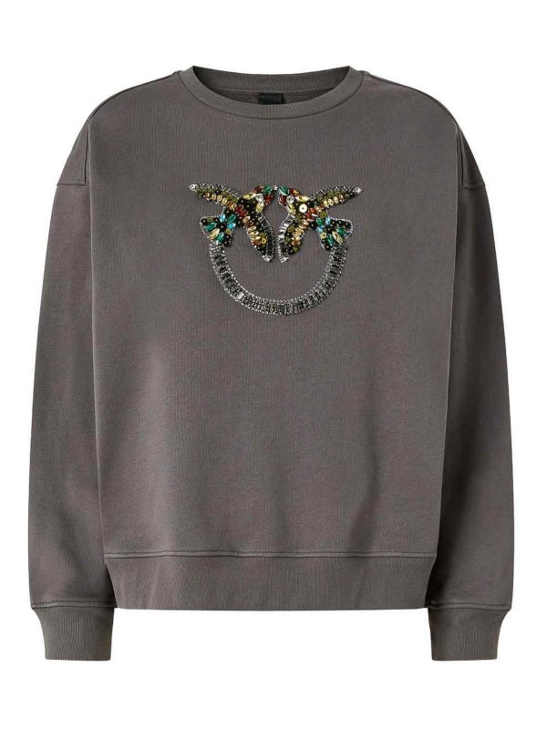 Pinko: Sweatshirts und Pullover - Sweatshirt - Grau