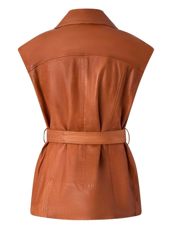 Pinko: Lederjacken online - Lederjacke - Braun