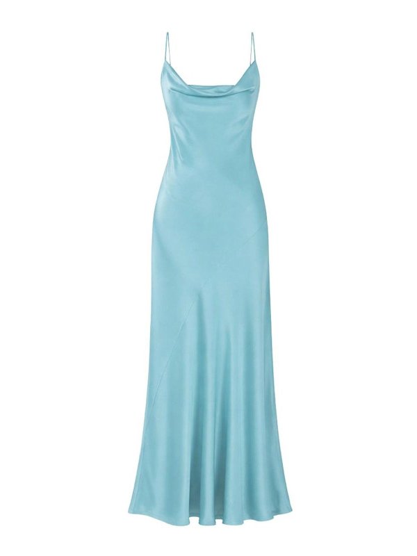 Pinko: Knielange Kleider - Knielanges Kleid - Blau