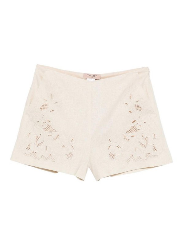 TWINSET: Hosen Shorts - Shorts - Nude