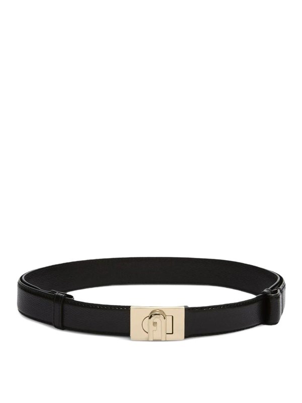 FURLA: Cinturones - Cinturón - Negro