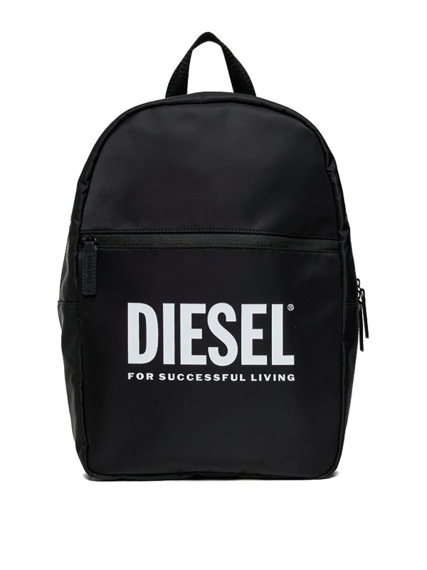 DIESEL: backpacks - Nylon backpack with logo print