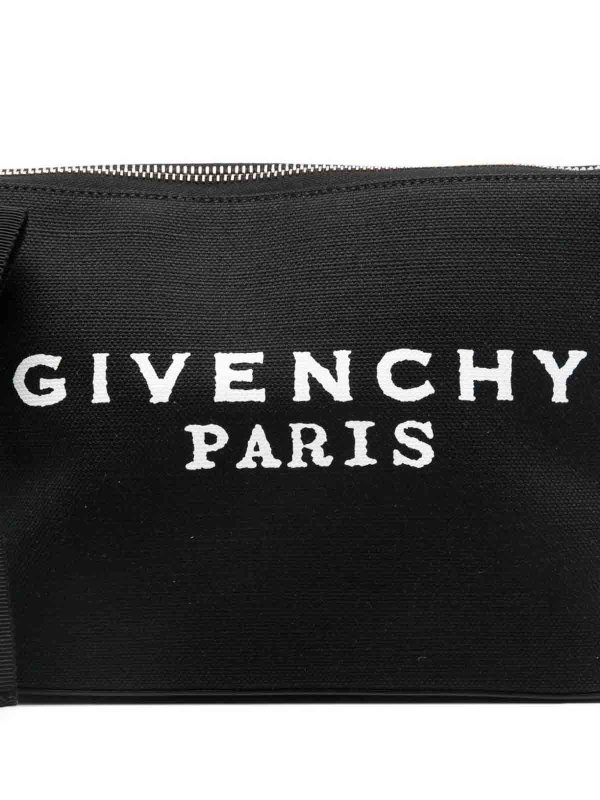 The Best Shops GIVENCHY: clutches - Small pouch in canvas with bow
