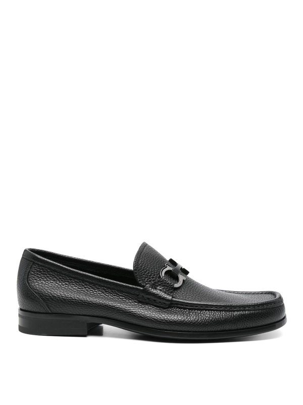 SALVATORE FERRAGAMO: ロファー＆スリッパ - ローファー - 黒