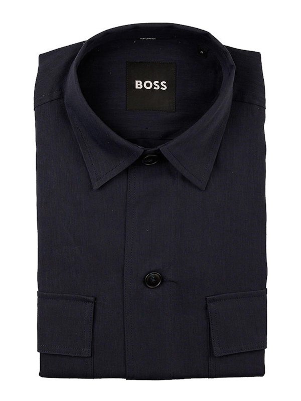 boss dress shirt men HUGO by Hugo Men's Slim-Fit Logo-Print Button-Down Shirt, Created for Macy's Machine washable Hugo Boss Dress Shirts |