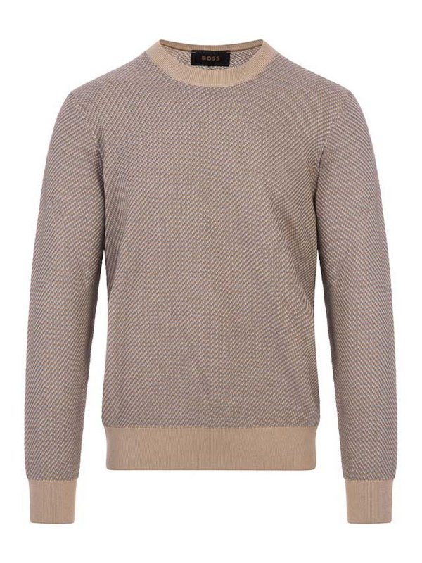 Hugo Boss: クルーネック - クルーネック - ブラウン