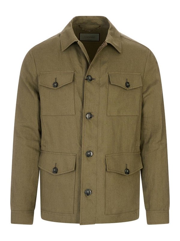 CANALI: Chemises - Chemise - Vert
