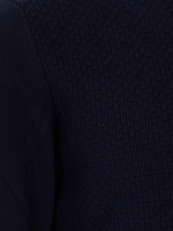 The Best Shops CANALI: Suéteres con cuello pico - Suéter Cuello Redondo - Azul