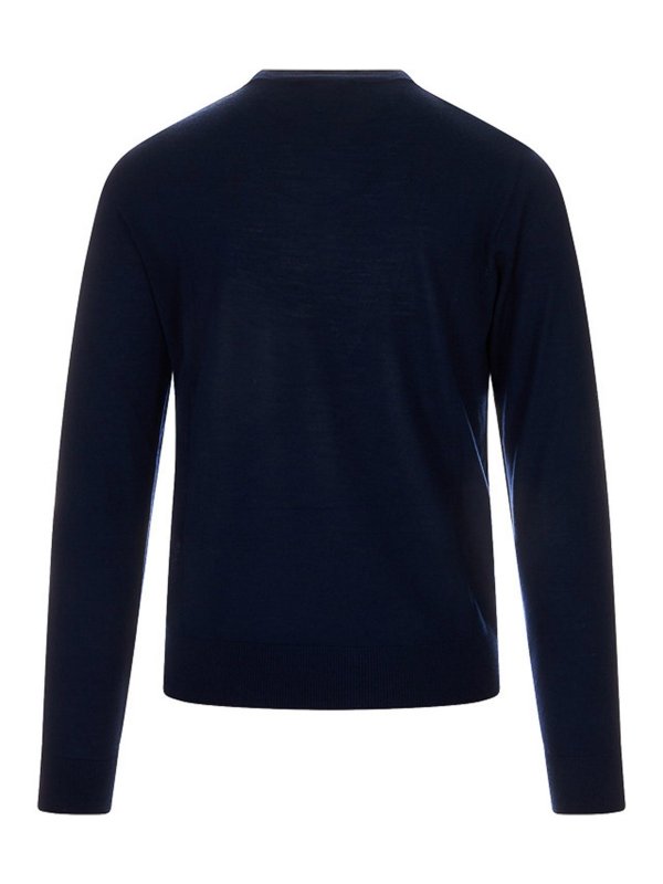 CANALI: Suéteres con cuello pico online - Suéter Cuello Redondo - Azul