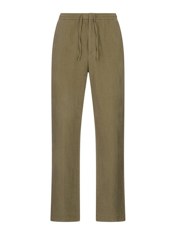 CANALI: Pantalons casual - Pantalons Décontractés - Vert
