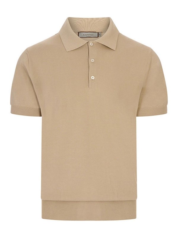 CANALI: Poloshirts - Poloshirt - Braun