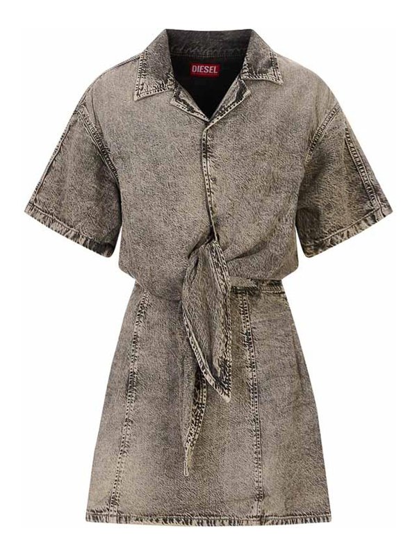 DIESEL: Robes courtes - Robe Courte - Gris