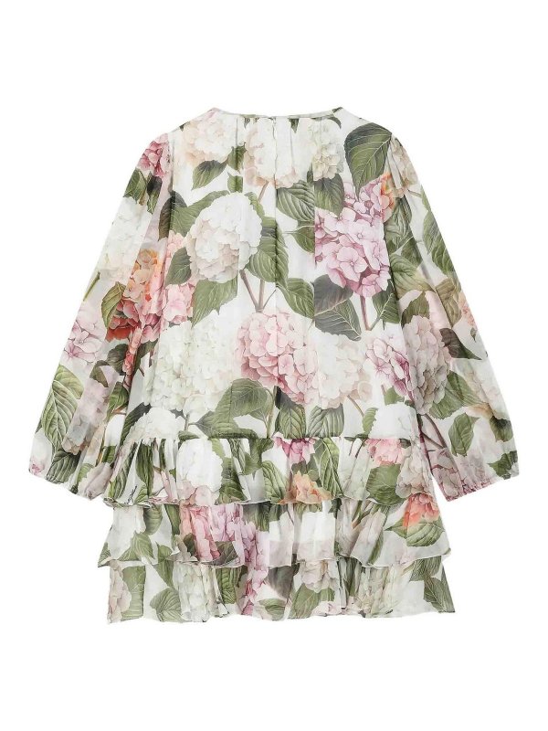 Dolce & Gabbana Jr: ニーレングスドレス online - 膝丈ドレス - マルチカラー