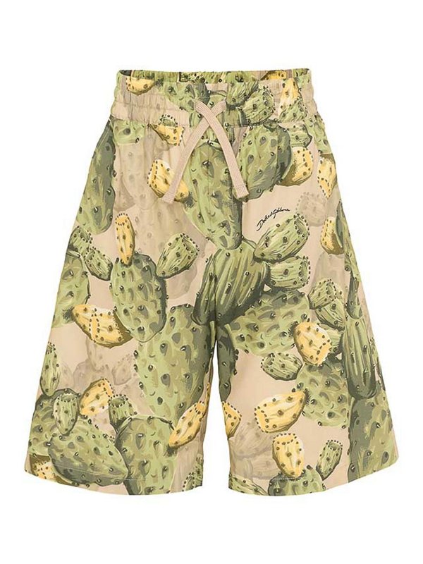 Dolce & Gabbana Jr: トラウザーショーツ - ショートパンツ - マルチカラー