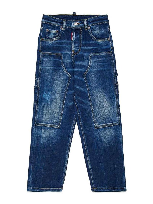 DSQUARED2: Jeans Rectos - Vaqueros Rectos - Azul