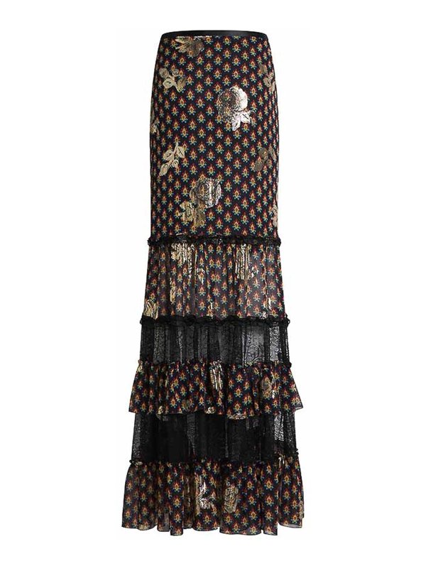 ETRO: Faldas media pierna y semilargas online - Falda Semilarga - Marrón