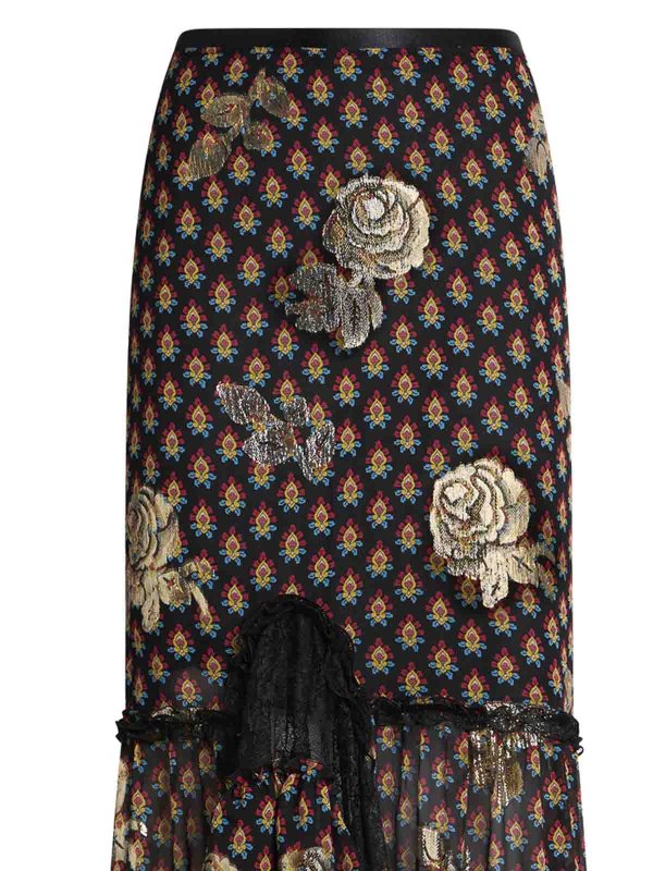 The Best Shops ETRO: Faldas media pierna y semilargas - Falda Semilarga - Marrón