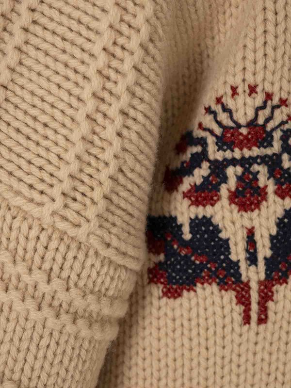 クルーネック - ブラウン shop online: ETRO