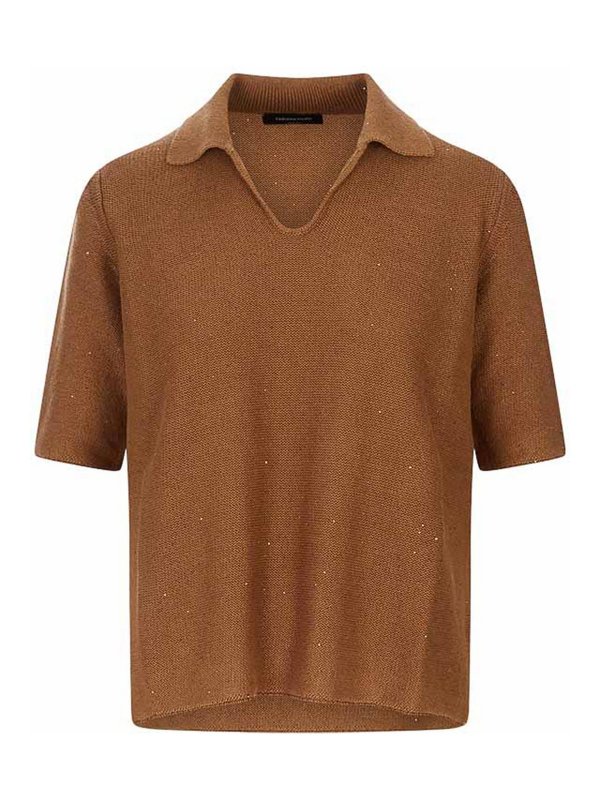 FABIANA FILIPPI: Rollkragenpullover  und Polo-Ausschnitt - Rollkragenpullover - Braun