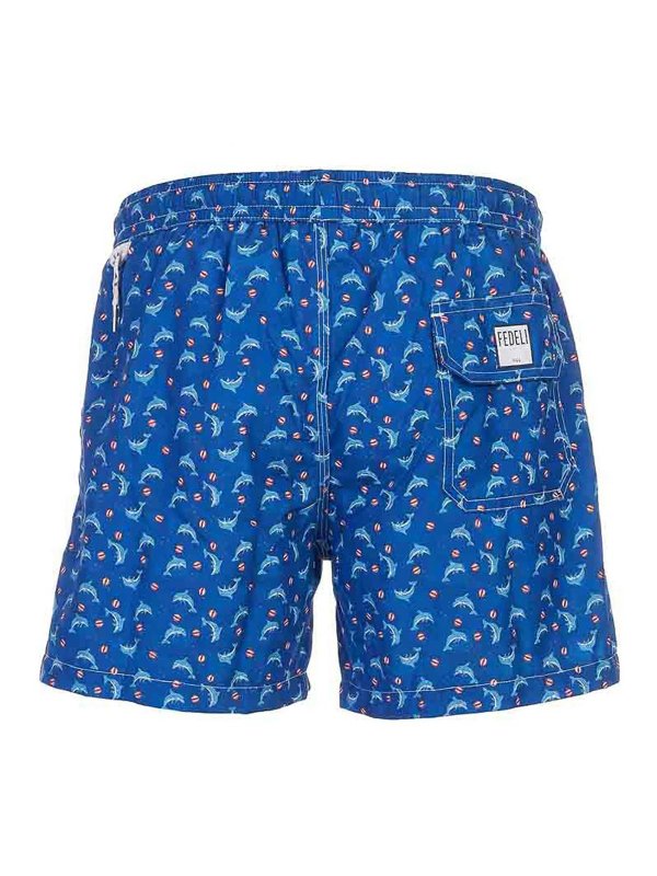 FEDELI: Bañadores y boxer de baño online - Boxers De Baño - Azul