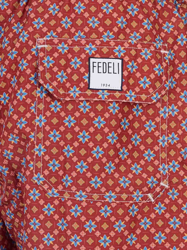 スイムショーツ/スイムトランクス - 赤 shop online: FEDELI