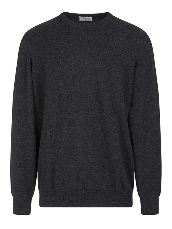 FEDELI: crew necks - Arg Slim Ml Ch