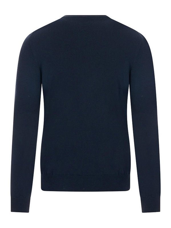 FEDELI: Suéteres con cuello pico online - Suéter Cuello Redondo - Azul