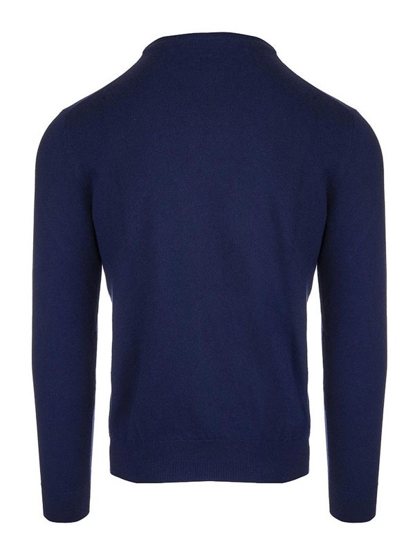 FEDELI: Suéteres con cuello pico online - Suéter Cuello Redondo - Azul