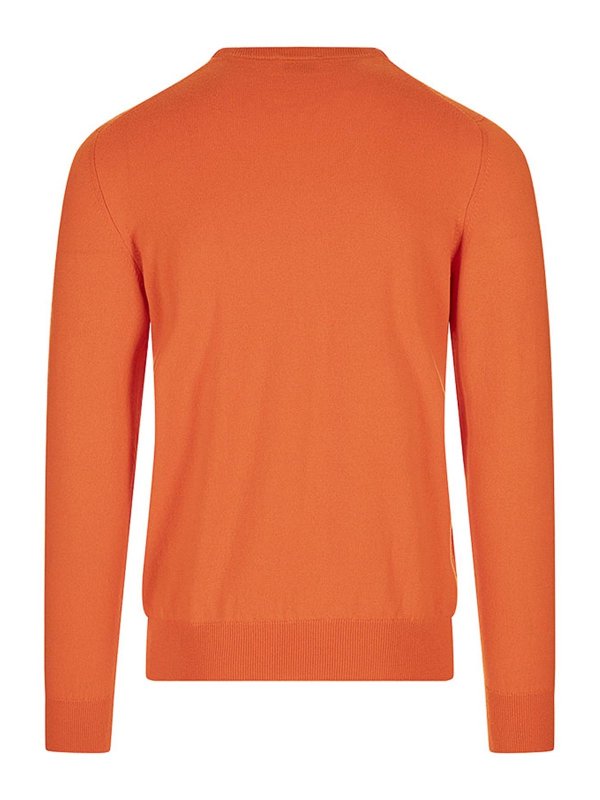 FEDELI: Strickpullover mit Rundhalsausschnitt online - Rundhalspullover - Orange