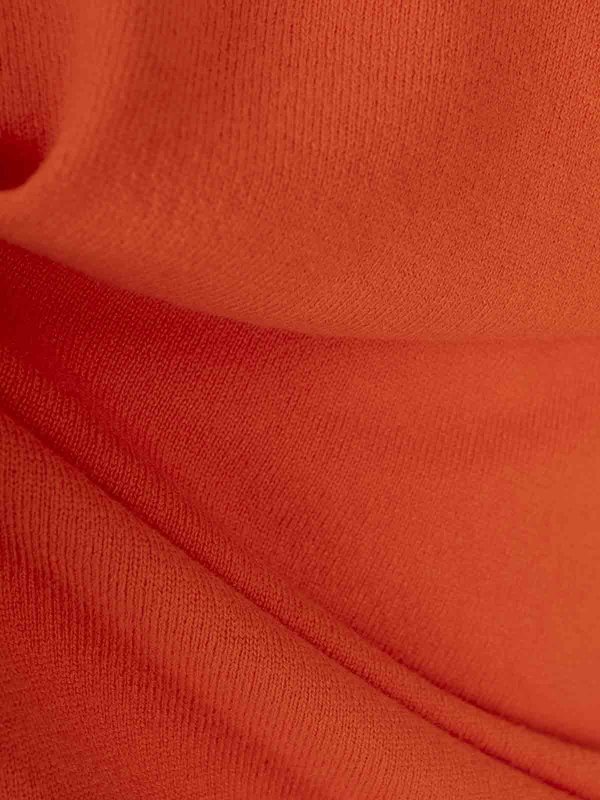 The Best Shops FEDELI: Strickpullover mit Rundhalsausschnitt - Rundhalspullover - Orange