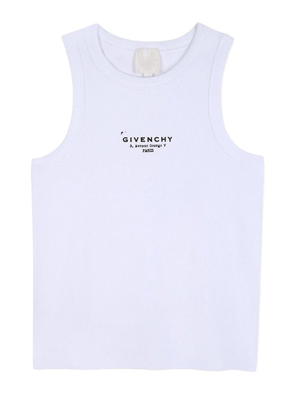 GIVENCHY: Tops y camisetas sin mangas - Top - Blanco