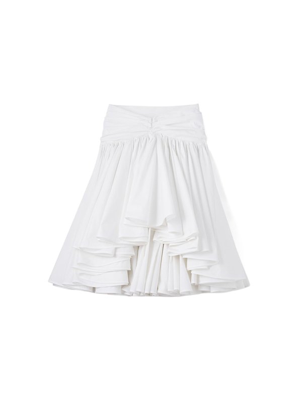 JACQUEMUS: Faldas media pierna y semilargas online - Falda Semilarga - Blanco