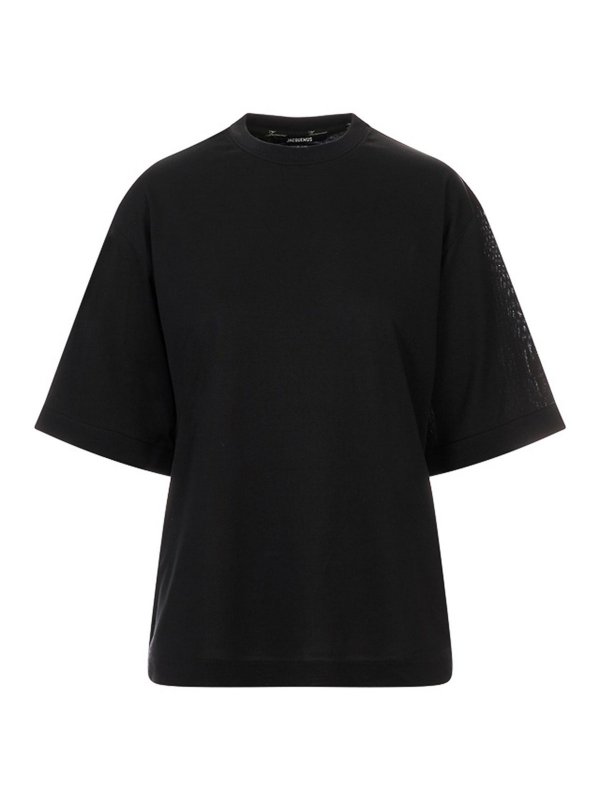 JACQUEMUS: T-shirts - T-Shirt - Schwarz