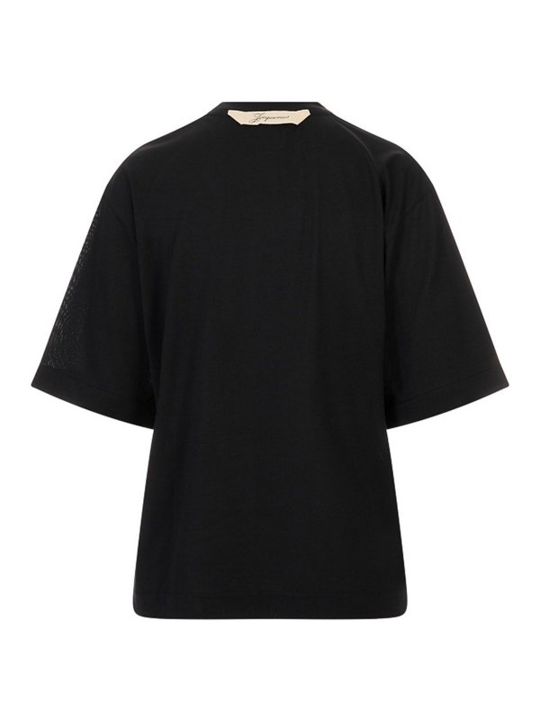 JACQUEMUS: T-shirts online - T-Shirt - Schwarz