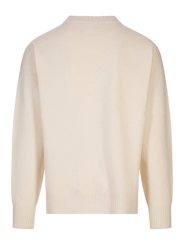 JIL SANDER: Pull col rond online - Pull Col Rond - Blanc