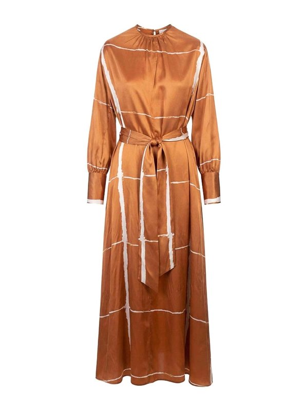 KITON: Robe longueur genou - Robe Au Genou - Marron