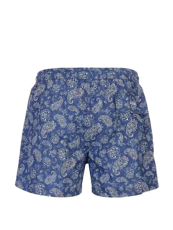 KITON: Shorts de bain online - Short De Bain - Bleu