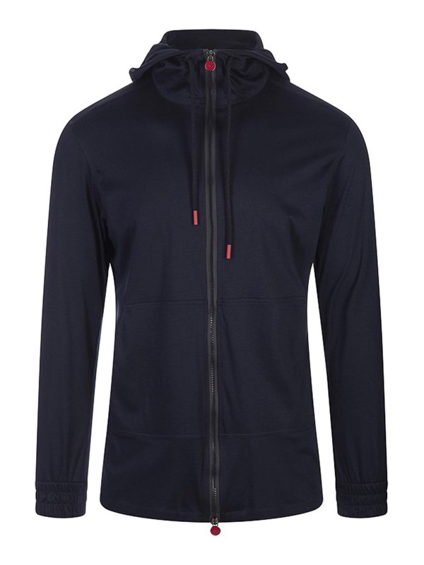 KITON: Sweatshirts & Pulls - Sweat-Shirts - Bleu