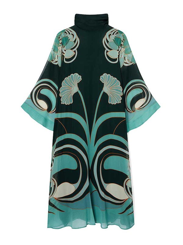 LA DOUBLEJ: Knielange Kleider - Knielanges Kleid - Grün