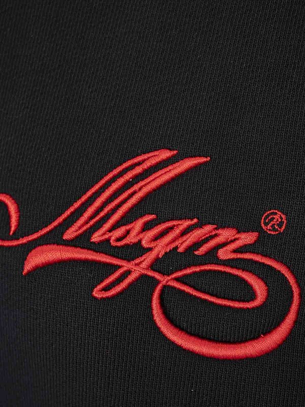 The Best Shops m.s.g.m.: Sweatshirts & Sweaters - Sweatshirt With Embroidered Cursive Msgm Logo