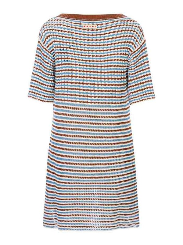 Marni: Knielange Kleider online - Knielanges Kleid - Braun