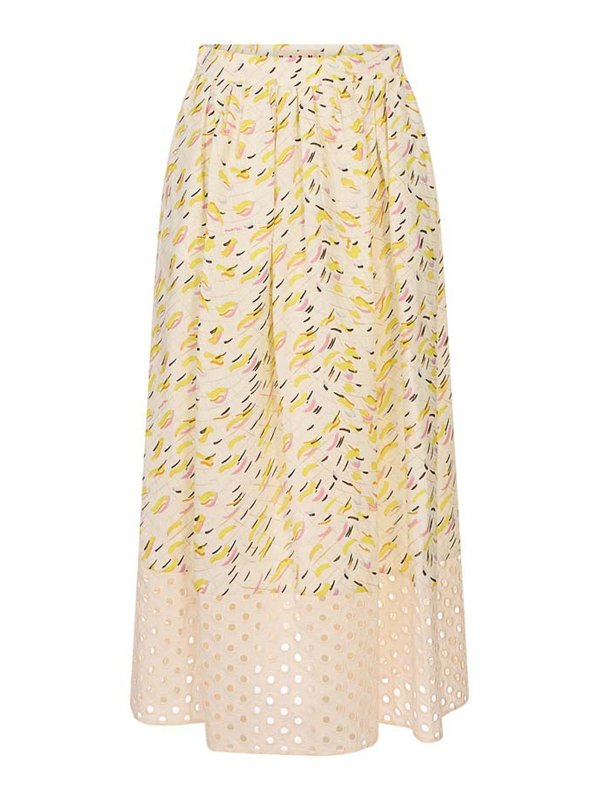 Marni: Jupes midi et au genou - Jupe Midi - Orange
