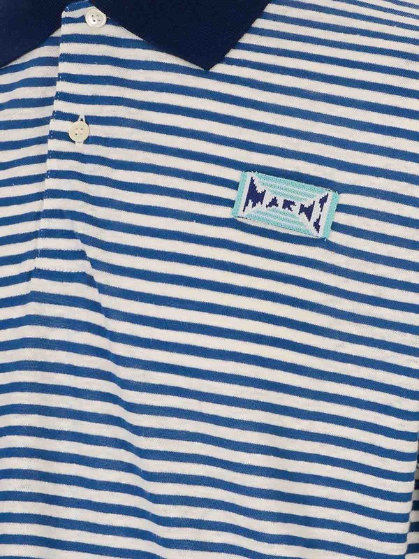 The Best Shops Marni: Poloshirts - Poloshirt - Blau