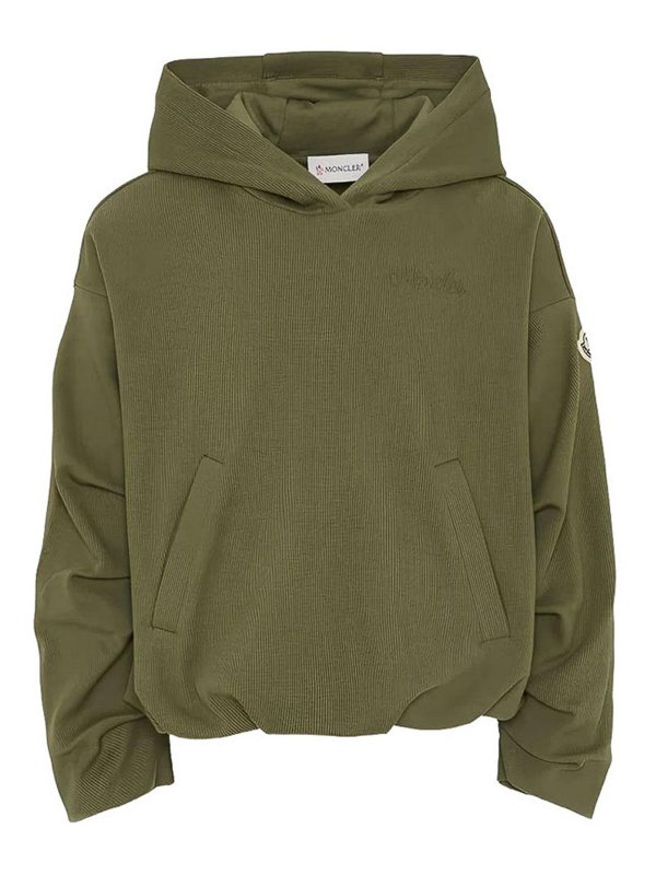 MONCLER: Sweatshirts & Pulls - Sweat-Shirts - Vert