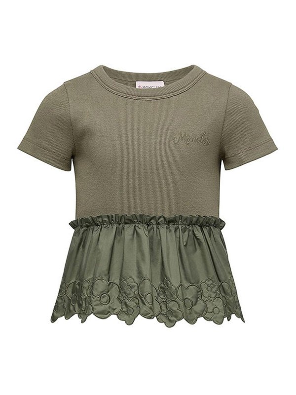 MONCLER: T-shirts - T-Shirt - Grün