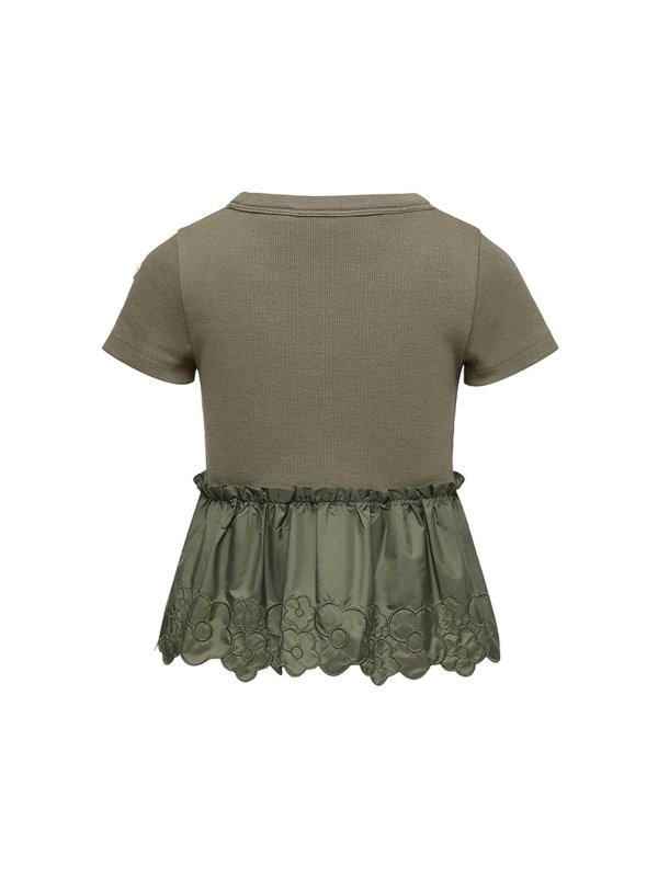 MONCLER: T-shirts online - T-Shirt - Grün